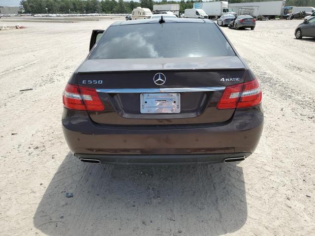 WDDHF9BB8CA640269 - 2012 MERCEDES-BENZ E 550 4MATIC BROWN photo 6