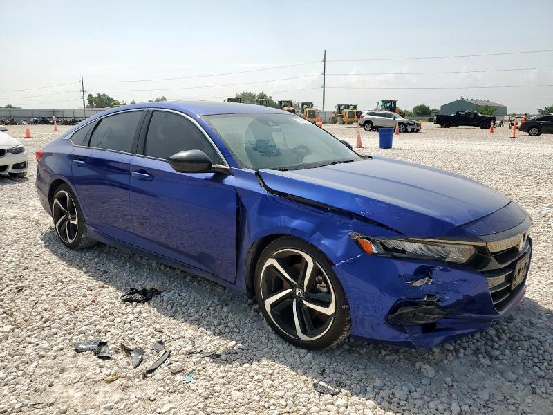 1HGCV2F32NA012889 - 2022 HONDA ACCORD SPORT Көк фото 7