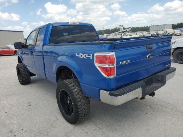 1FTFX1EF3CKE00488 - 2012 FORD F150 SUPER CAB BLUE photo 2