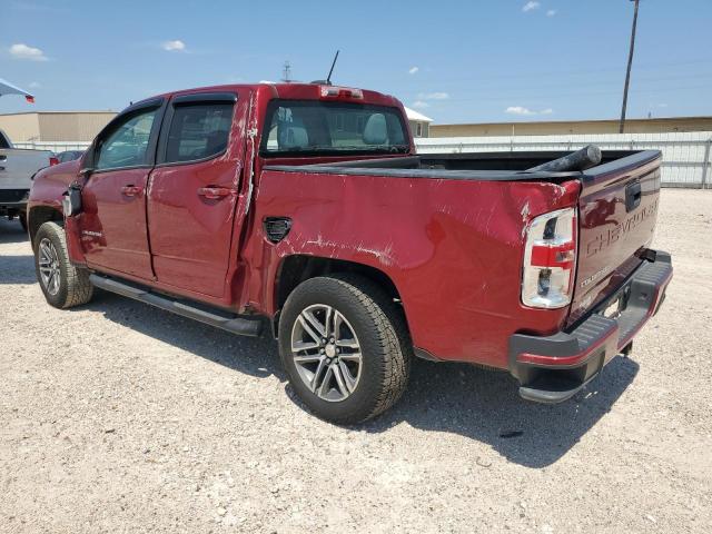 1GCGSBEN6M1178164 - 2021 CHEVROLET COLORADO BURGUNDY photo 2