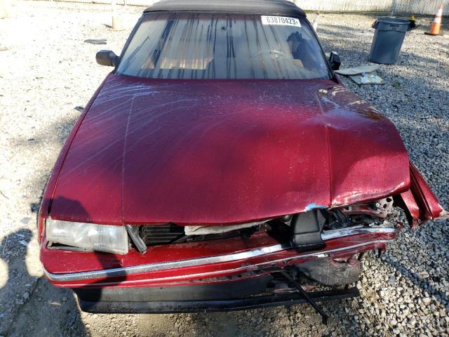 1G6VS3397PU126485 - 1993 CADILLAC ALLANTE RED photo 11