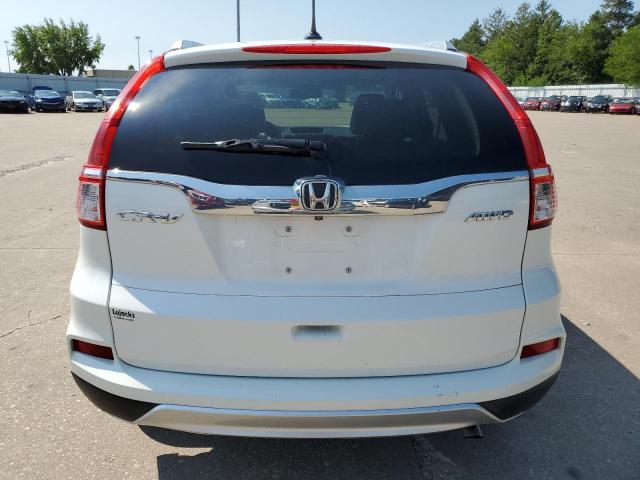 5J6RM4H70FL123013 - 2015 HONDA CRV EXL WHITE photo 6