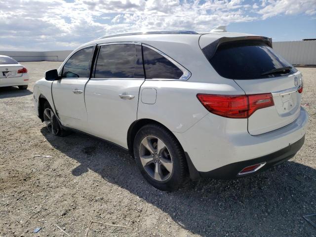 5FRYD3H27GB018374 - 2016 ACURA MDX WHITE photo 2