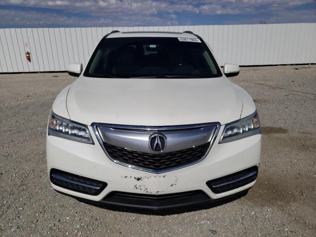 5FRYD3H27GB018374 - 2016 ACURA MDX WHITE photo 5