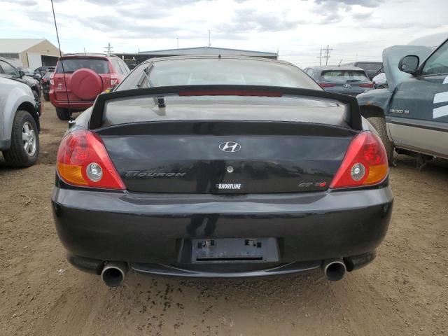 KMHHN65F14U118136 - 2004 HYUNDAI TIBURON GT BLACK photo 6