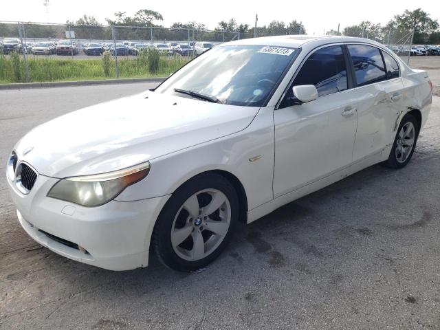 WBANE535X7CW60693 - 2007 BMW 525 I WHITE photo 1