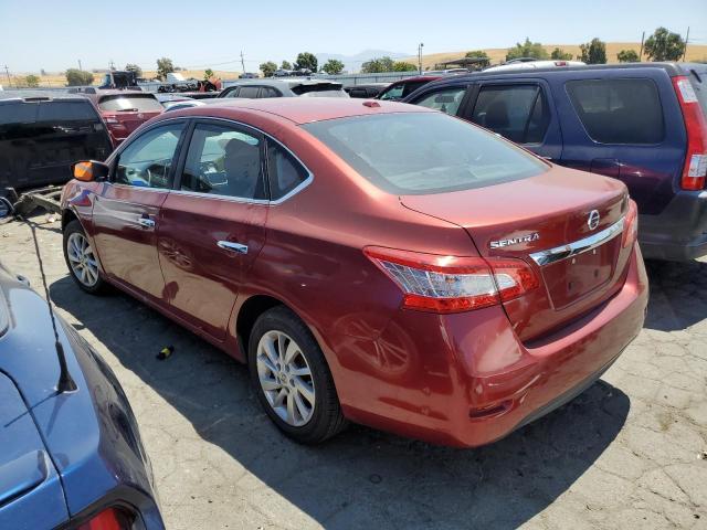 3N1AB7AP7FY232762 - 2015 NISSAN SENTRA S RED photo 2