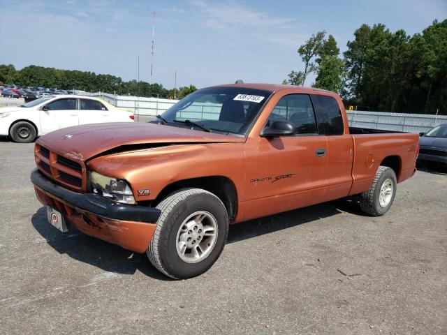 1B7GL22N9YS657907 - 2000 DODGE DAKOTA ORANGE photo 1