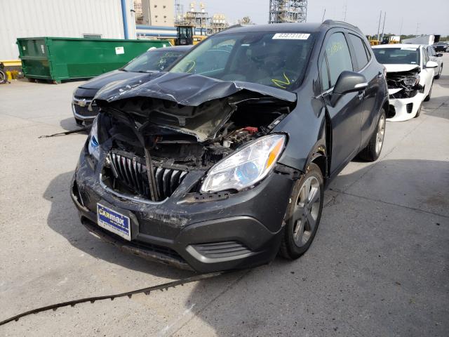 KL4CJASB8GB661721 - 2016 BUICK ENCORE CHARCOAL photo 2