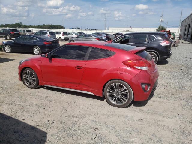 KMHTC6AE3GU300700 - 2016 HYUNDAI VELOSTER TURBO RED photo 2