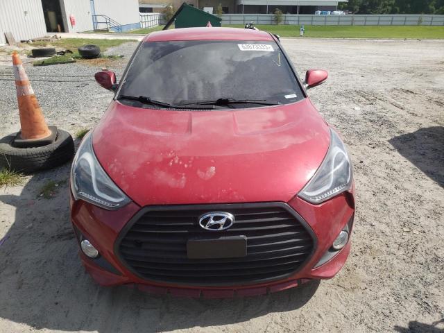 KMHTC6AE3GU300700 - 2016 HYUNDAI VELOSTER TURBO RED photo 5