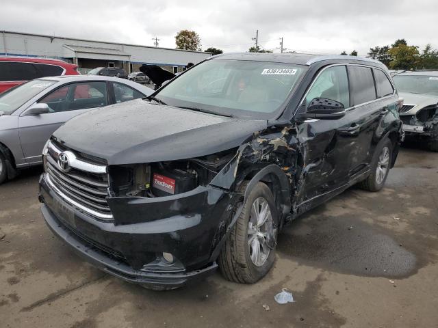 5TDJKRFH1ES067369 - 2014 TOYOTA HIGHLANDER XLE Սև լուսանկար 1