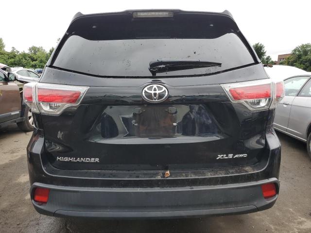 5TDJKRFH1ES067369 - 2014 TOYOTA HIGHLANDER XLE Սև լուսանկար 6