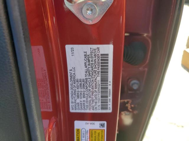 1HGCY1F20RA022111 - 2024 HONDA ACCORD LX RED photo 12