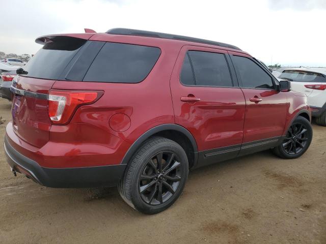 1FM5K7D86HGE38688 - 2017 FORD EXPLORER XLT BURGUNDY photo 3