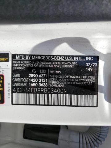 4JGFB4FB8RB034009 - 2024 MERCEDES-BENZ GLE 350 4MATIC WHITE photo 13