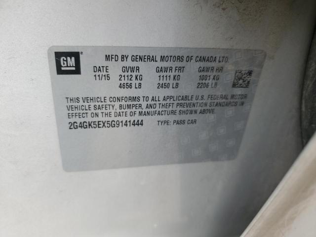 2G4GK5EX5G9141444 - 2016 BUICK REGAL 银色 照片 12