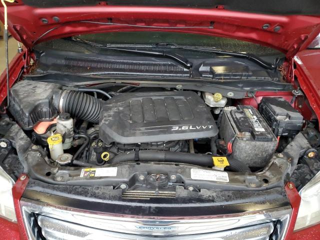 2C4RC1CG9DR647456 - 2013 CHRYSLER TOWN & COU TOURING L RED photo 12