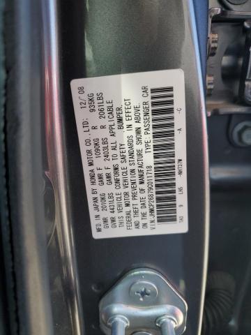 JHMCP26879C011718 - 2009 HONDA ACCORD EXL GRAY photo 13