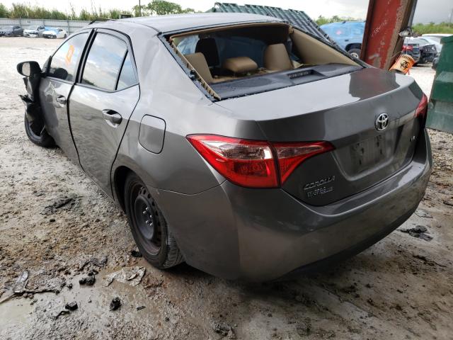 2T1BURHE0JC093420 - 2018 TOYOTA COROLLA L Коричневый фото 3