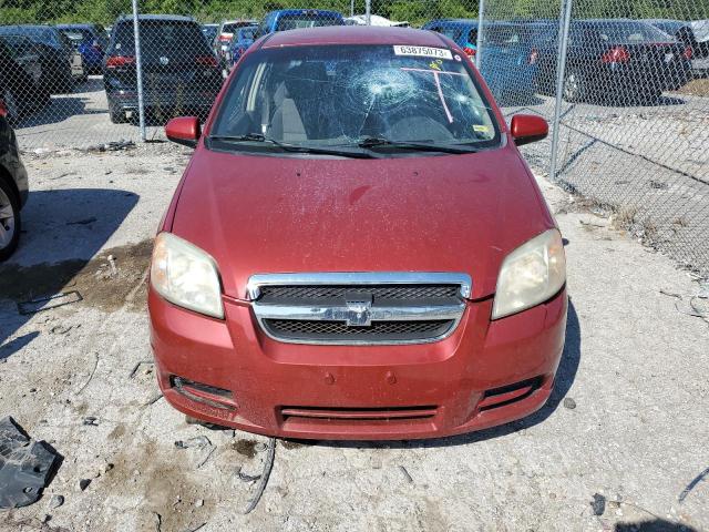 KL1TD5DE8BB265414 - 2011 CHEVROLET AVEO LS RED photo 5