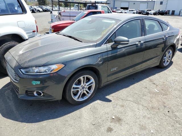 3FA6P0SU8FR281467 - 2015 FORD FUSION TITANIUM PHEV GREEN photo 1