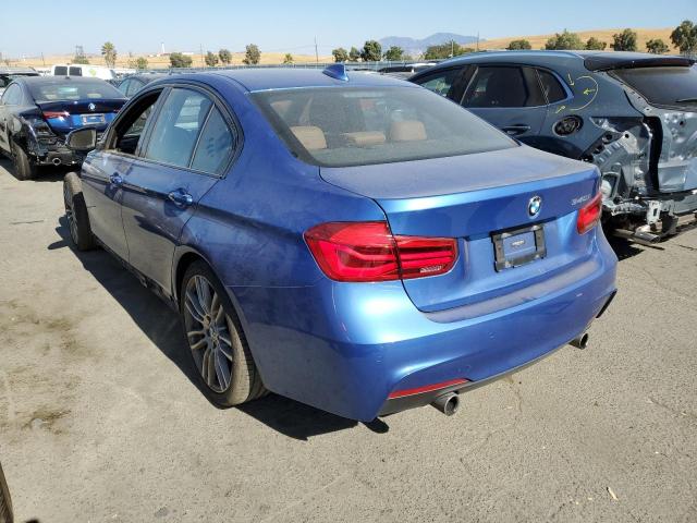 WBA8B3C5XHK777367 - 2017 BMW 340 I BLUE photo 2