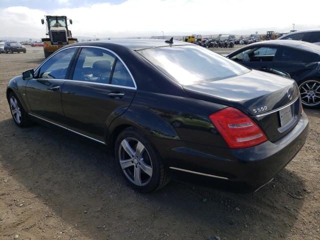 WDDNG7DB1CA423292 - 2012 MERCEDES-BENZ S 550 BLACK photo 2