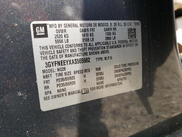 3GYFNEEYXAS565982 - 2010 CADILLAC SRX PERFORMANCE COLLECTION ლურჯი ფოტო 13