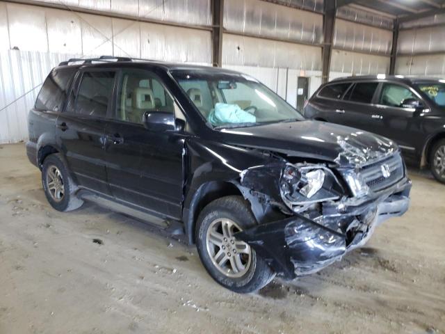 2HKYF18504H622095 - 2004 HONDA PILOT EXL BLACK photo 4