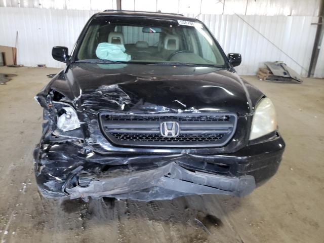 2HKYF18504H622095 - 2004 HONDA PILOT EXL BLACK photo 5