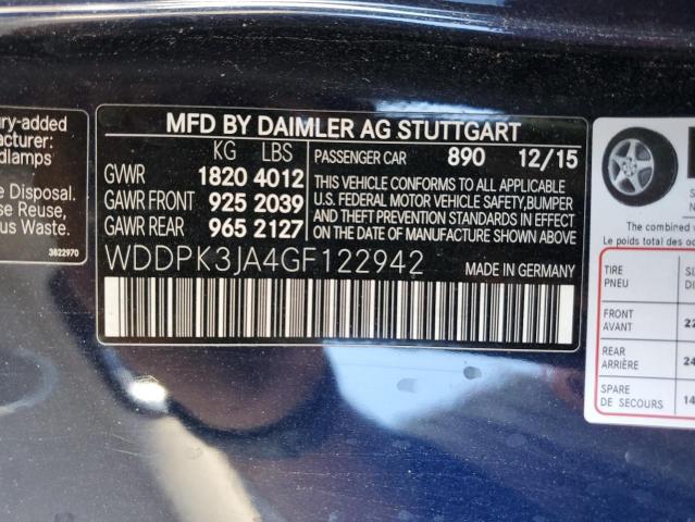 WDDPK3JA4GF122942 - 2016 MERCEDES-BENZ SLK 300 BLUE photo 13