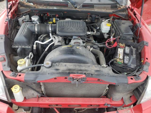 1D3HW58K16S611101 - 2006 DODGE DAKOTA QUAD LARAMIE RED photo 11