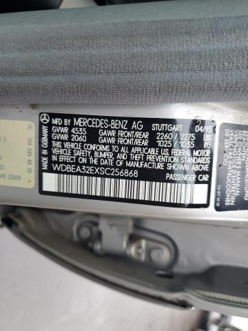 WDBEA32EXSC256868 - 1995 MERCEDES-BENZ E 320 BASE SILVER photo 12