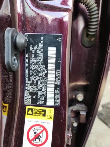 5TDBK3EH2CS173636 - 2012 TOYOTA HIGHLANDER BASE 勃艮第红 照片 13