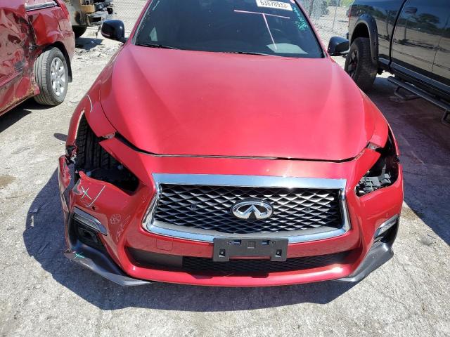 JN1FV7AR2JM700147 - 2018 INFINITI Q50 RED SPORT 400 RED photo 5