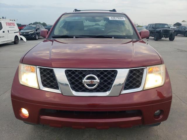 5N1AR18U65C789781 - 2005 NISSAN PATHFINDER LE 勃艮第红 照片 5