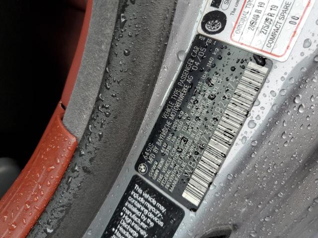 WBAEH73485B216175 - 2005 BMW 645 CI AUTOMATIC SILVER photo 12