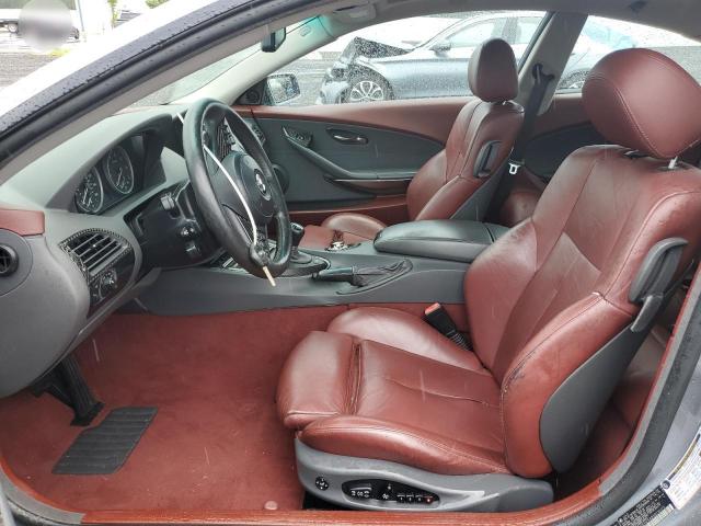 WBAEH73485B216175 - 2005 BMW 645 CI AUTOMATIC SILVER photo 7