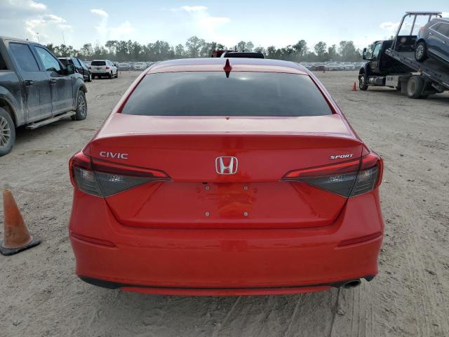 2HGFE2F55NH533976 - 2022 HONDA CIVIC SPORT RED photo 6