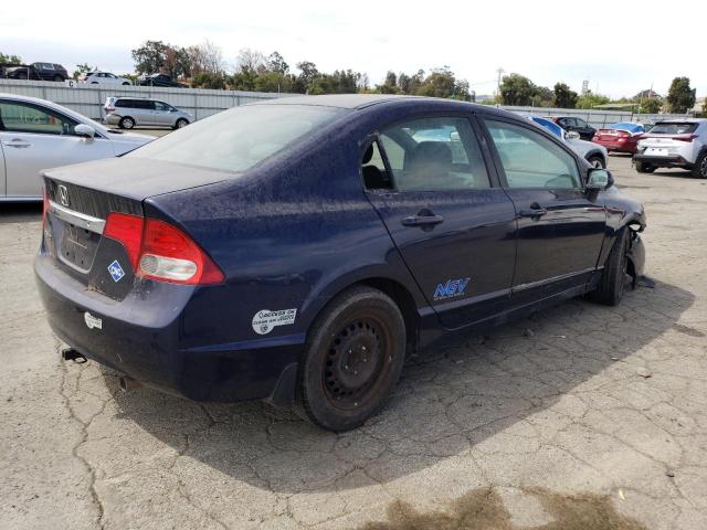 1HGFA46559L000204 - 2009 HONDA CIVIC GX BLUE photo 3