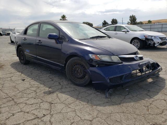 1HGFA46559L000204 - 2009 HONDA CIVIC GX BLUE photo 4