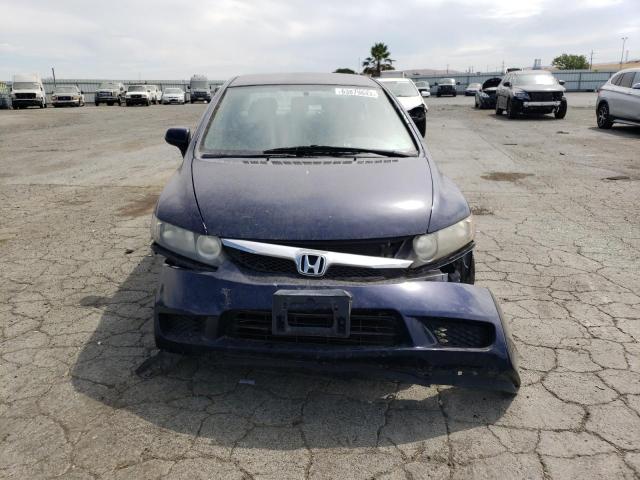 1HGFA46559L000204 - 2009 HONDA CIVIC GX BLUE photo 5