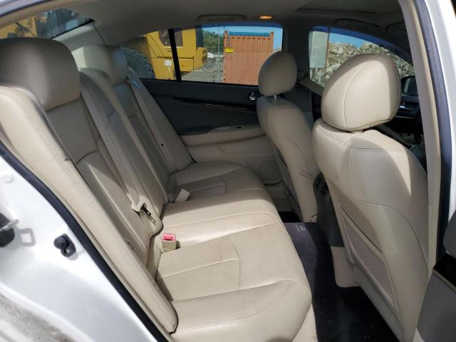 JN1CV6AP0BM509713 - 2011 INFINITI G37 BASE WHITE photo 10