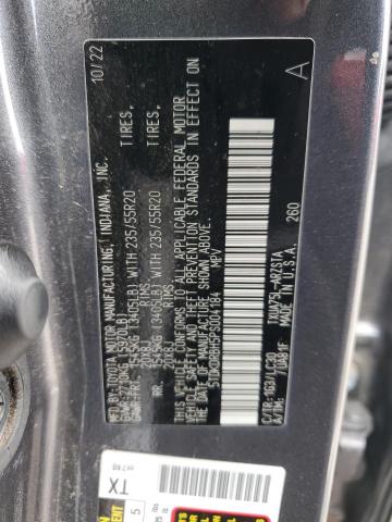 5TDKDRBH5PS004184 - 2023 TOYOTA HIGHLANDER L GRAY photo 13