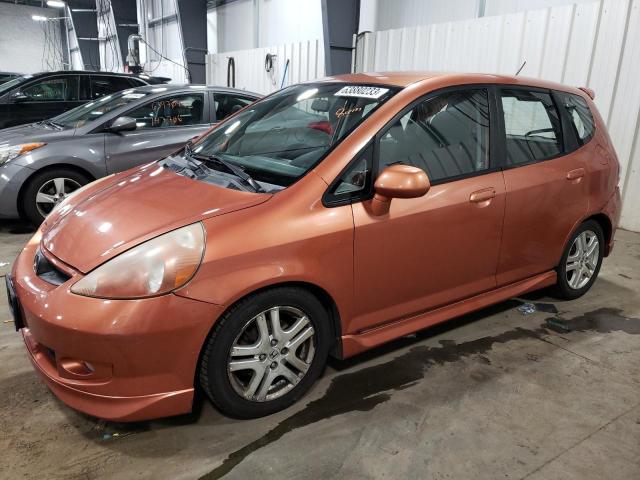 JHMGD38697S065326 - 2007 HONDA FIT S 橙色 照片 1