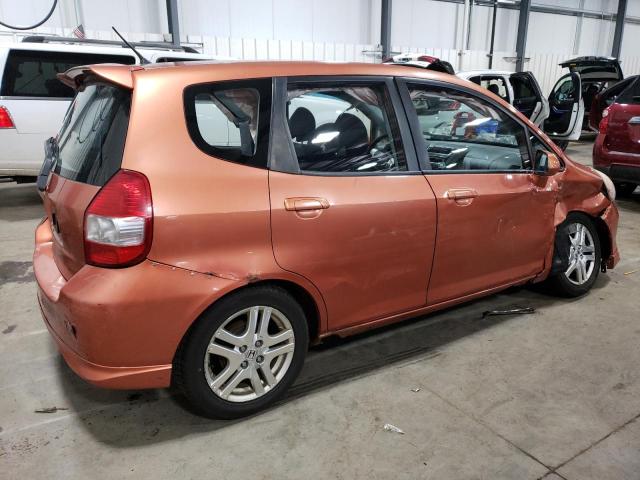 JHMGD38697S065326 - 2007 HONDA FIT S 橙色 照片 3