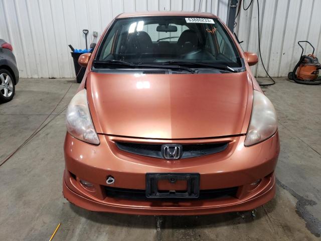 JHMGD38697S065326 - 2007 HONDA FIT S 橙色 照片 5