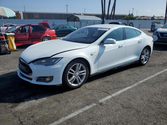 5YJSA1CP0DFP16599 - 2013 TESLA MODEL S WHITE photo 1