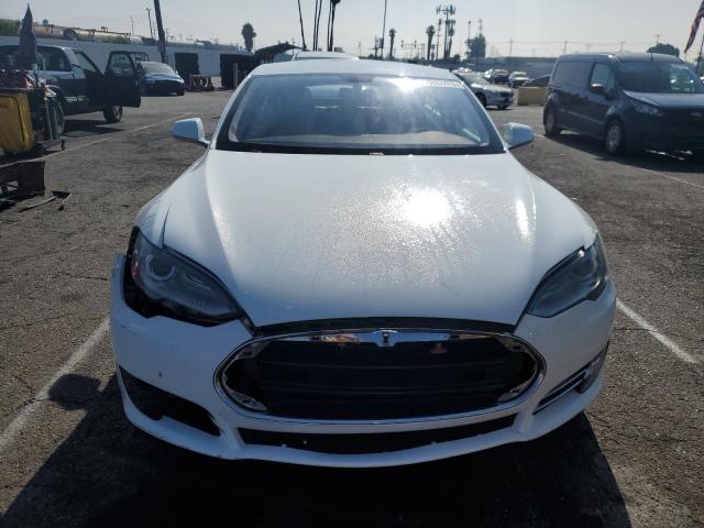 5YJSA1CP0DFP16599 - 2013 TESLA MODEL S WHITE photo 5